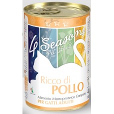 4 SEASON ΥΓΡΗ PATE ΤΡΟΦΗ ΓΙΑ ΕΝΗΛΙΚΕΣ ΓΑΤΕΣ ΜΕ ΚΟΤΟΠΟΥΛΟ 400gr